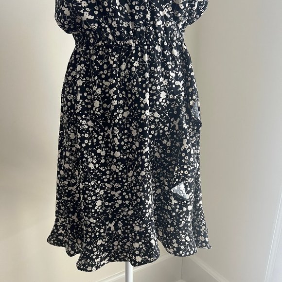 Womens JCREW black florial dress size XXS - Picture 7 of 7